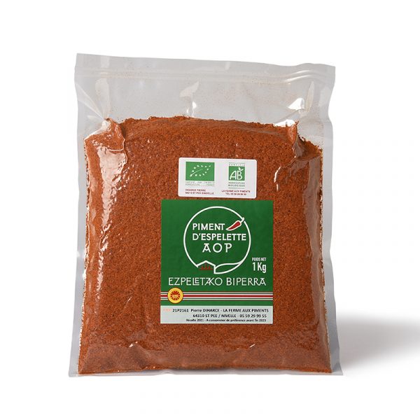 Poudre de Piment d’Espelette AOP Bio en sachet