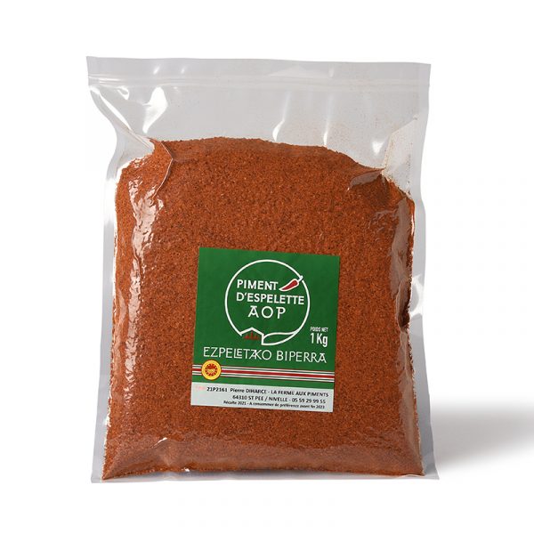 Poudre de Piment d’Espelette AOP en sachet